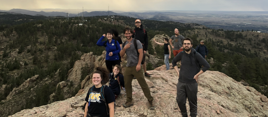 GSC students at the top of Horsetooth